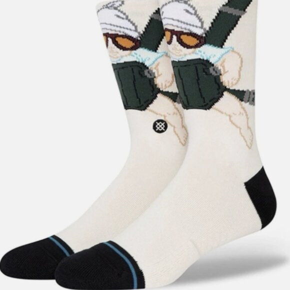 Stance Adult Off White Crew Cotton Cushion WB The Hangover Carlos Socks M 6-8.5 - Picture 1 of 1